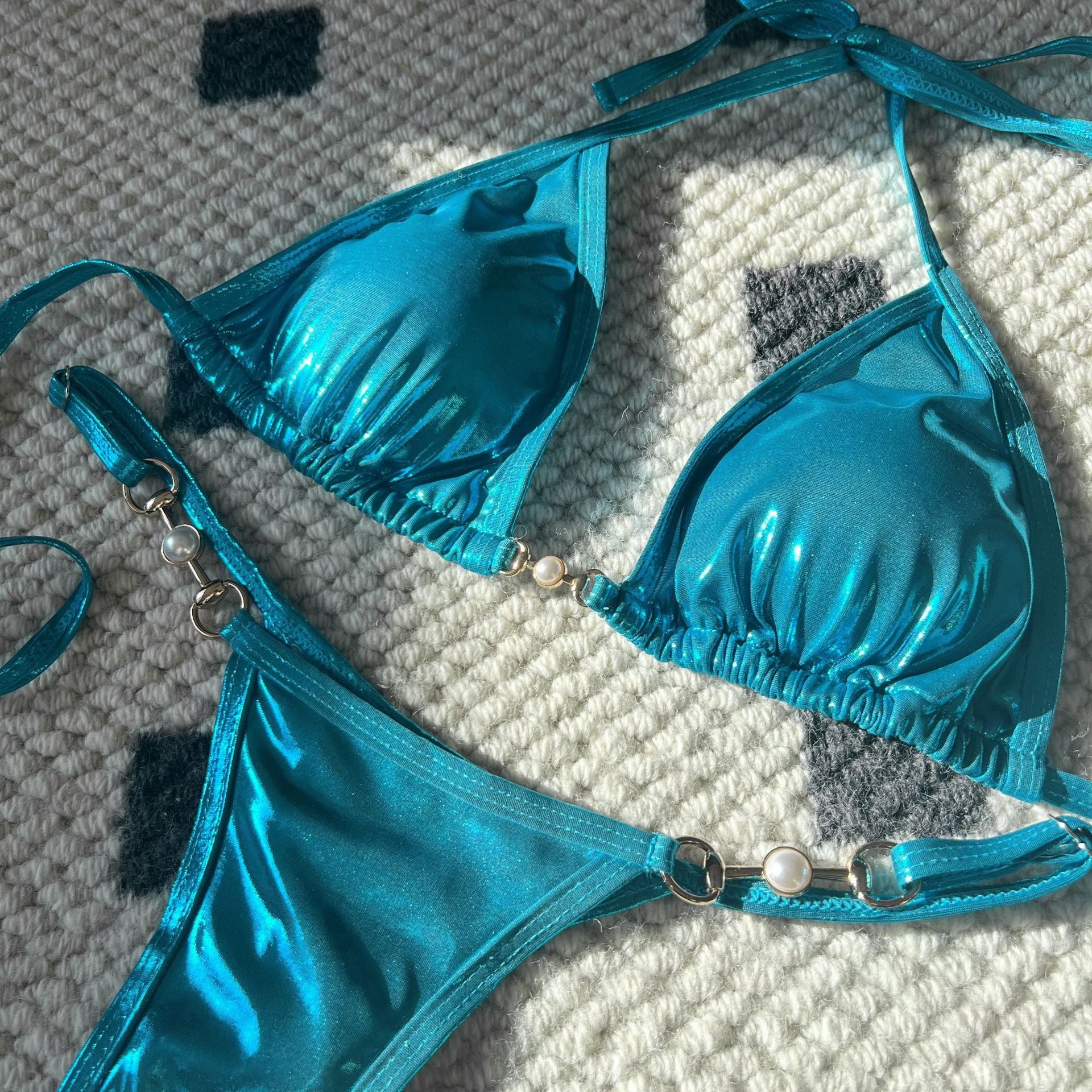 2026 PU Faux Leather Mini Micro Thong Bikini Women Swimwear Female Swimsuit Two-pieces Bikini set Bather Bathing Suit Swim K5280