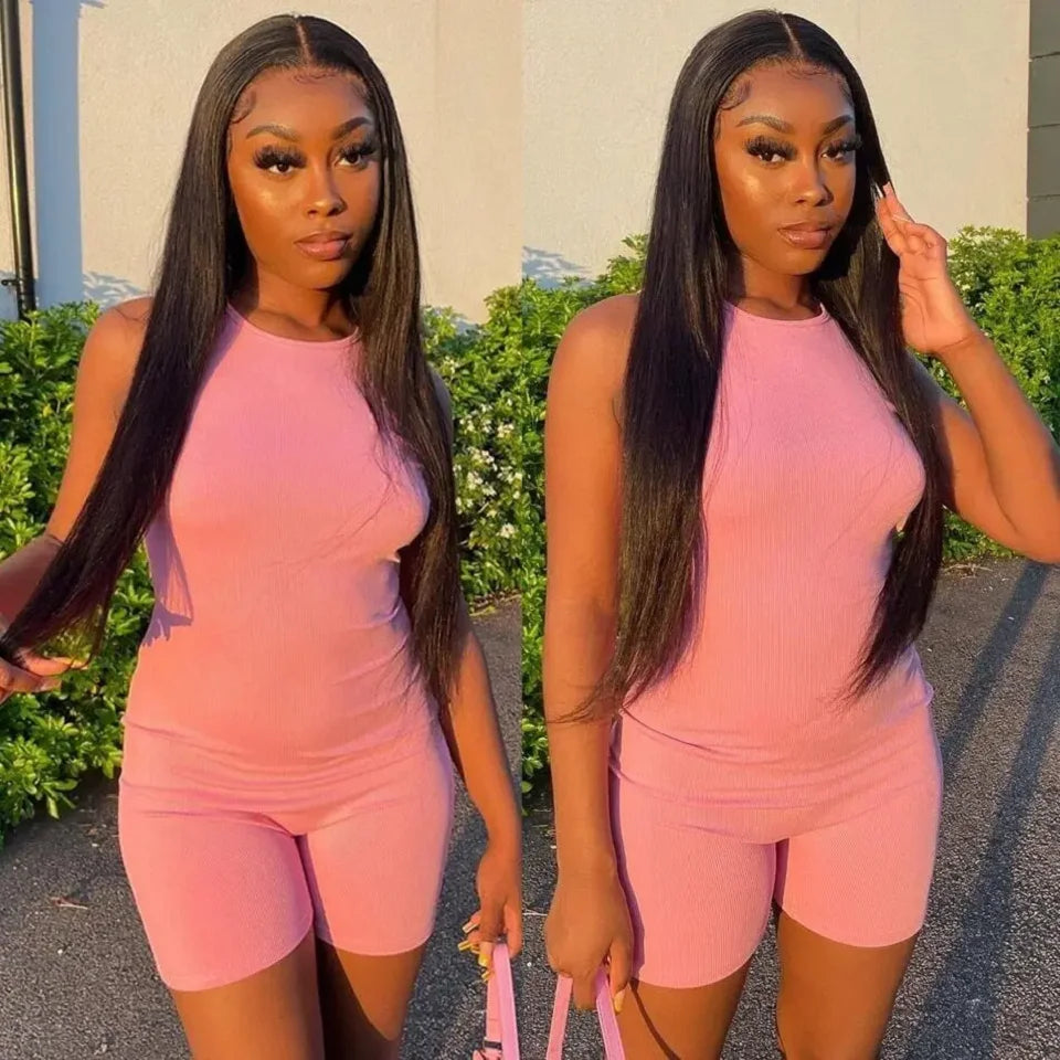 Brazilian 30 40 Inch Raw Virgin Unprocessed Human Hair Extensions Bone Straight Human Hair Weave Bundles 1/3/4 Pcs Double Wefts