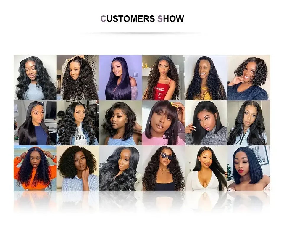 250 Density Deep Wave 40 Inch 13x6 Hd Lace Front Wig Human Hair Curly Wigs Water Wave Transparent Lace Front Wig For Black Women