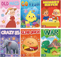 [Kids Card Games for Kids 4-8] 6 Decks Fun Game for Family Game Night Party Table Games, Easter Basket Stocking Stuffers Gifts