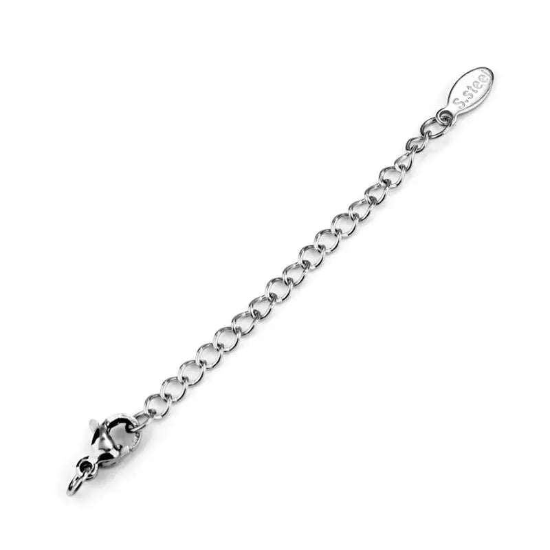 5pcs/lot Stainless Steel Extension Extended Tail Chains Lobster Clasps Connectors DIY Jewelry Making Findings Bracelet Necklaces