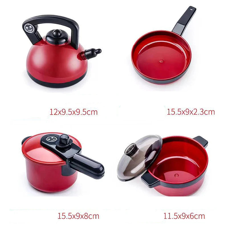 Kids Pretend Play Kitchen Toy – Simulation Food Barbecue Cooking Set for Girls
