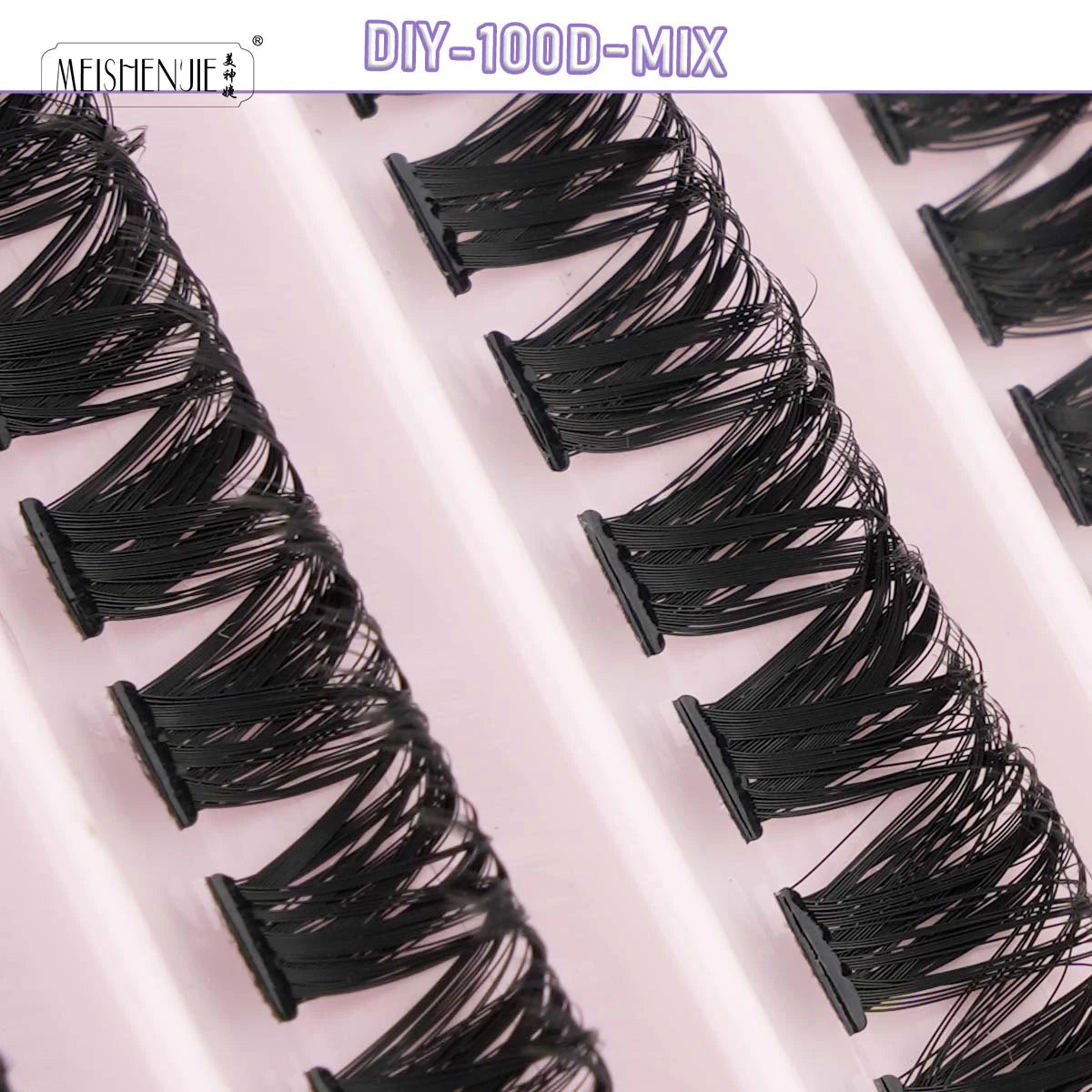 New 10Rows Individual Lashes Kit Natural Long DIY Cluster Eyelashes with Lash Bond and Seal Extension Kit Makeup Tools Faux Cils