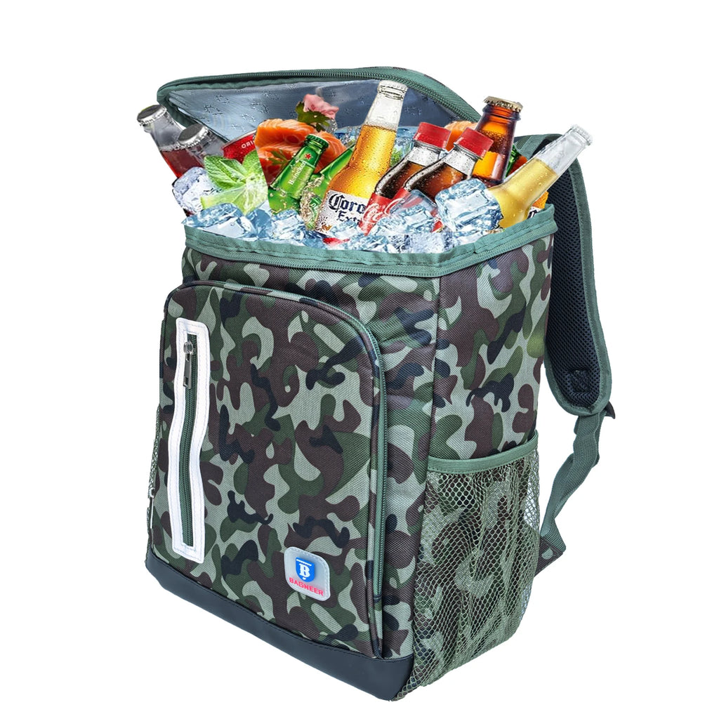20L Outdoor Thermal Cooler Backpack Bags Insulated Leakproof Lunch Bag Camping Drink Refrigerator Picnic Food Fresh Keeping Bag