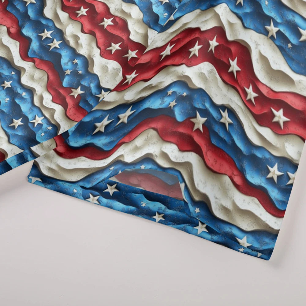 Men's American Flag Hawaiian Shirt – 4th of July Button-Up