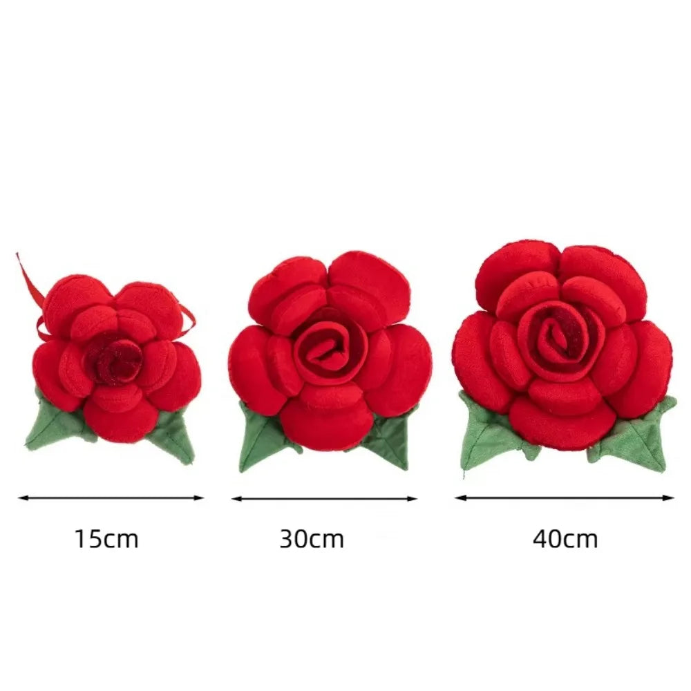 Rose Shaped Pillow | Plush Flower Cushion for Sofa, Car & Home Decor | 3 Sizes | Wedding Gift