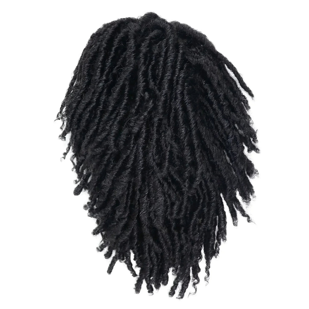 Synthetic Big Curly Wigs for Men Black Mixed Brown African Elastic Curls Hair Short Afro Wig Daily Breathable Man Wig Braided
