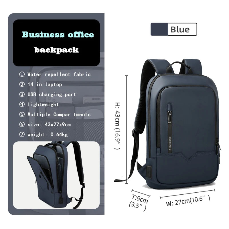 Heroic Knight Men Business Backpack Multifunction Slim Laptop Bags For Women outdoors Waterproof pack Aesthetic Backpack Design