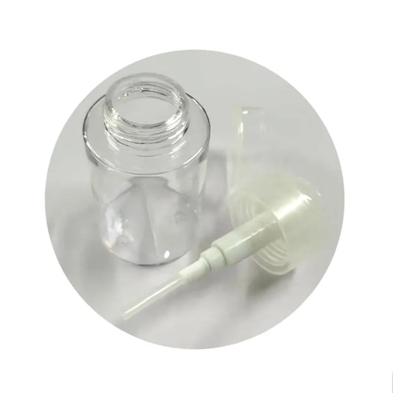 Refillable Push-Type Pump Dispenser Bottle – Empty Bottle for Nail Polish Remover & Makeup