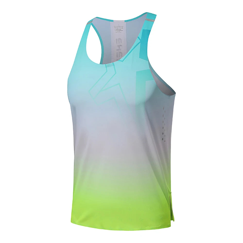 Men's Marathon Running Tank Top – Sleeveless Gym Fitness Singlet Vest