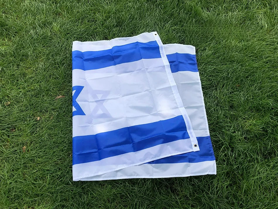 Israel National Flag – 90x150cm Polyester Israeli Banner for Indoor & Outdoor Decoration