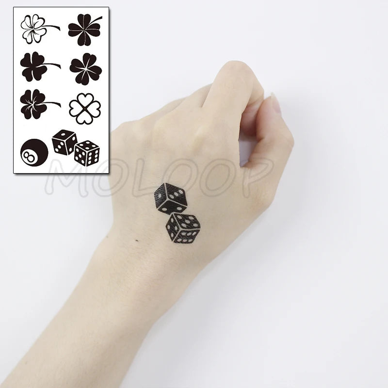 Sexy Red Lips Water Transfer Tattoo – Waterproof Body Art 10.5x6cm