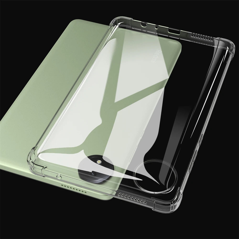 For Redmi Pad SE 8.7 2024 Case Transparent Airbags Soft Silicone TPU Protection Shockproof Cover For Xiaomi RedmiPad SE 8.7 Inch