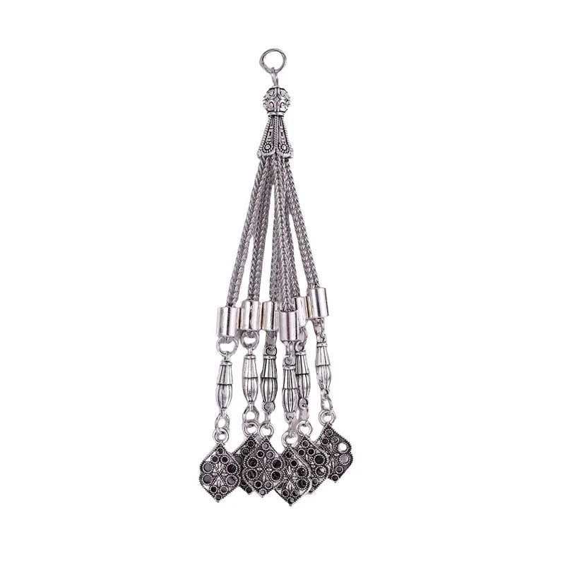 Ethnic Tassel Pendant Charms – DIY Religious Prayer Bead Necklace Supplies