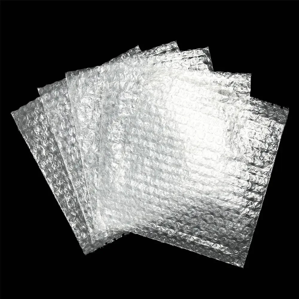 50pcs PE Clear Cushioning Covers Envelope Shockproof Package White Bubble Bag Protective Wrap Foam Packing Bags