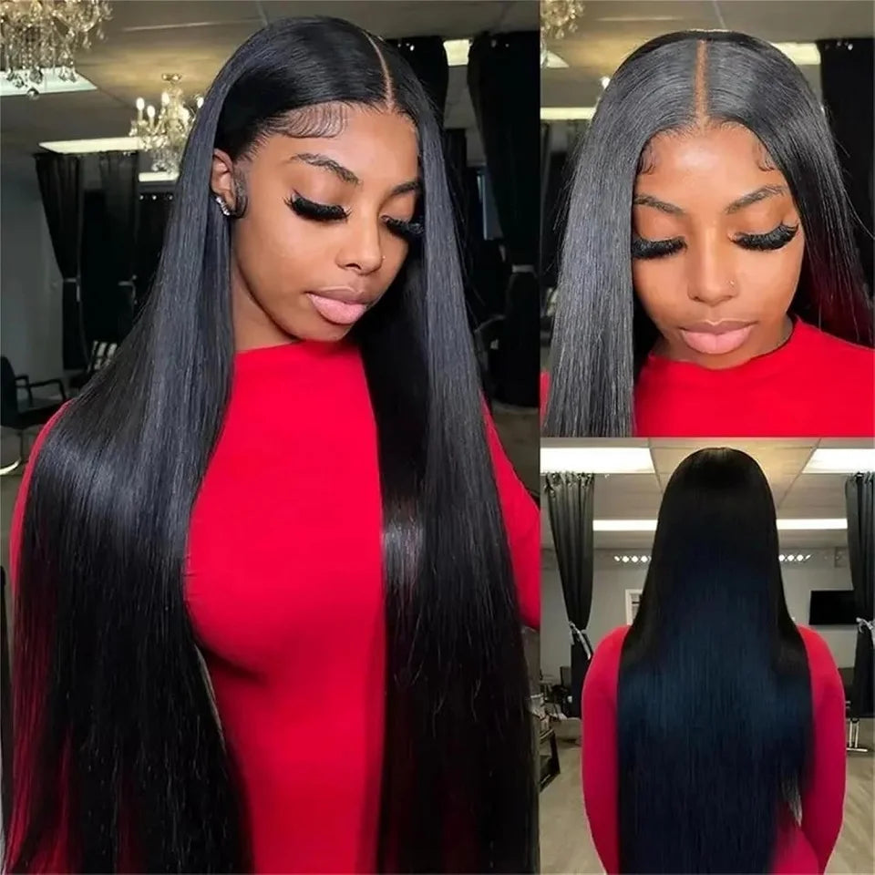 Brazilian 30 40 Inch Raw Virgin Unprocessed Human Hair Extensions Bone Straight Human Hair Weave Bundles 1/3/4 Pcs Double Wefts