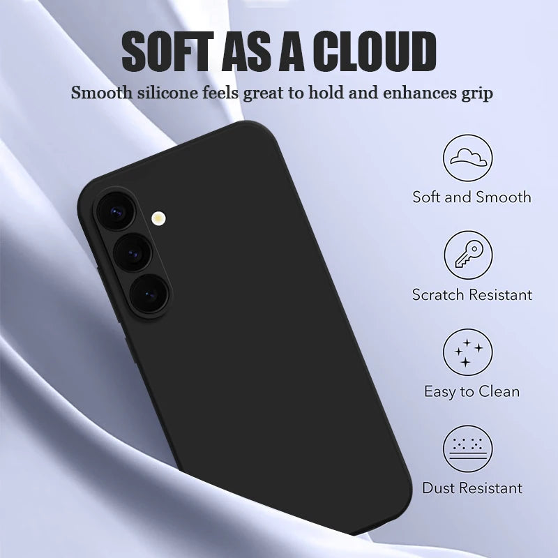 Magnetic Samsung Galaxy Phone Case – Soft MagSafe Wireless Charging Cover for S25, S24, S23, A56, A55, A16, A15