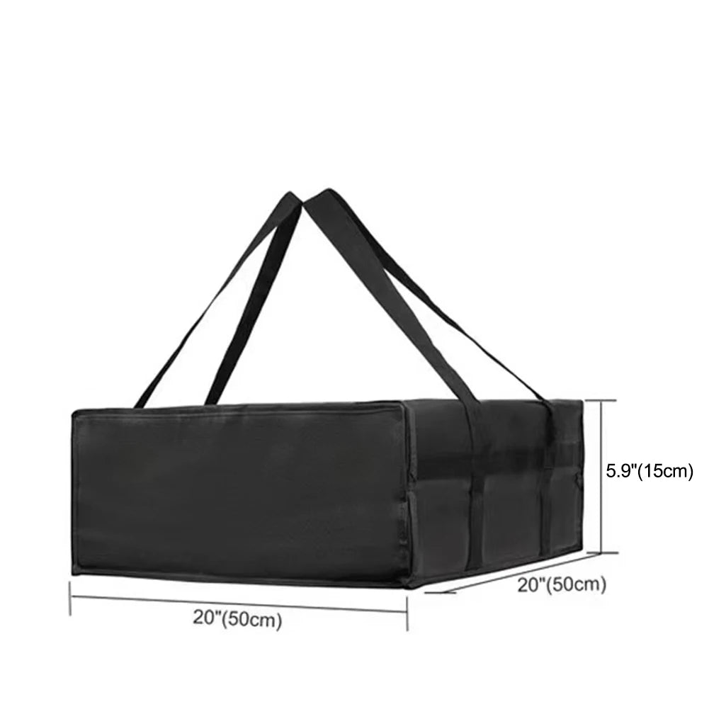 1pc Pizza Delivery Bag Non-woven Fabric Insulated Pizza Delivery Bags Grocery Food Bag Portable Bag Replacement Parts