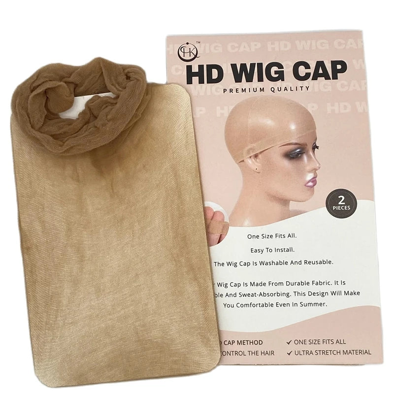 10 Pcs HD Thin Wig Cap Transparent and Invisible Sheer Wig Cap for HD Wigs Wig Accessories