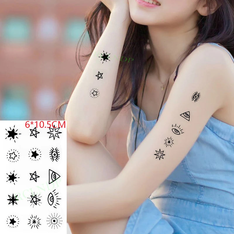 Anime Fire Flame Temporary Tattoo – Waterproof Flash Tattoo for Kids, Men & Women