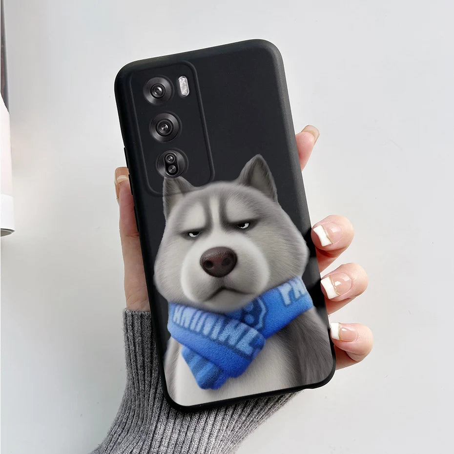 OPPO Reno 12 Pro 5G Phone Case – Cute Rabbit & Panda Soft Silicone Cover (CPH2629)