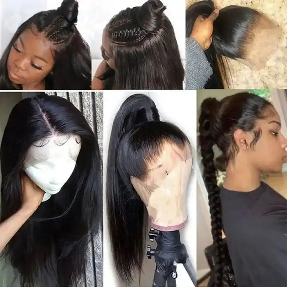 13x4 Silk Base Wig Deep Parting Human Hair Straight Wigs Human Hair Lace Front Wig 13X4/13X6 Wig/Silk Base/ 360 Full Lace Wig
