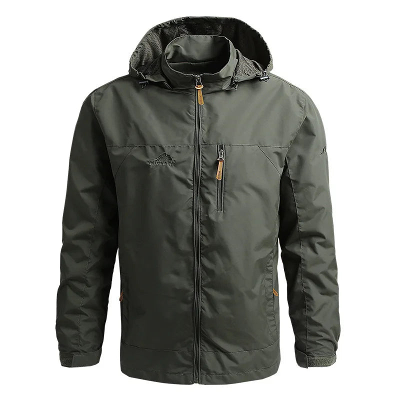 Men's Waterproof Softshell Tactical Jacket – Windbreaker for Hunting, Hiking & Fishing
