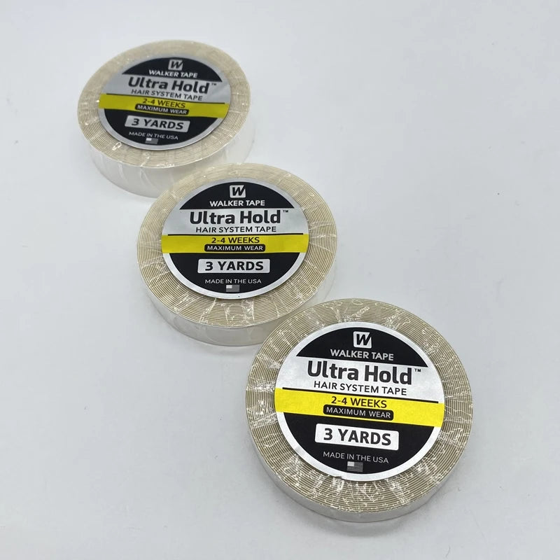 All with case 0.8/1.0/1.27cm white ultra hold tape for wig toupee tape double side tape for tape hair extension
