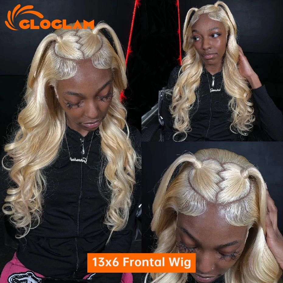 Body Wave 250 Density 13x4 13x6 360 Lace Front Wig Human Hair Pre Plucked Raw Vietnamese Blonde 613 Lace Frontal Wigs 30 40 Inch