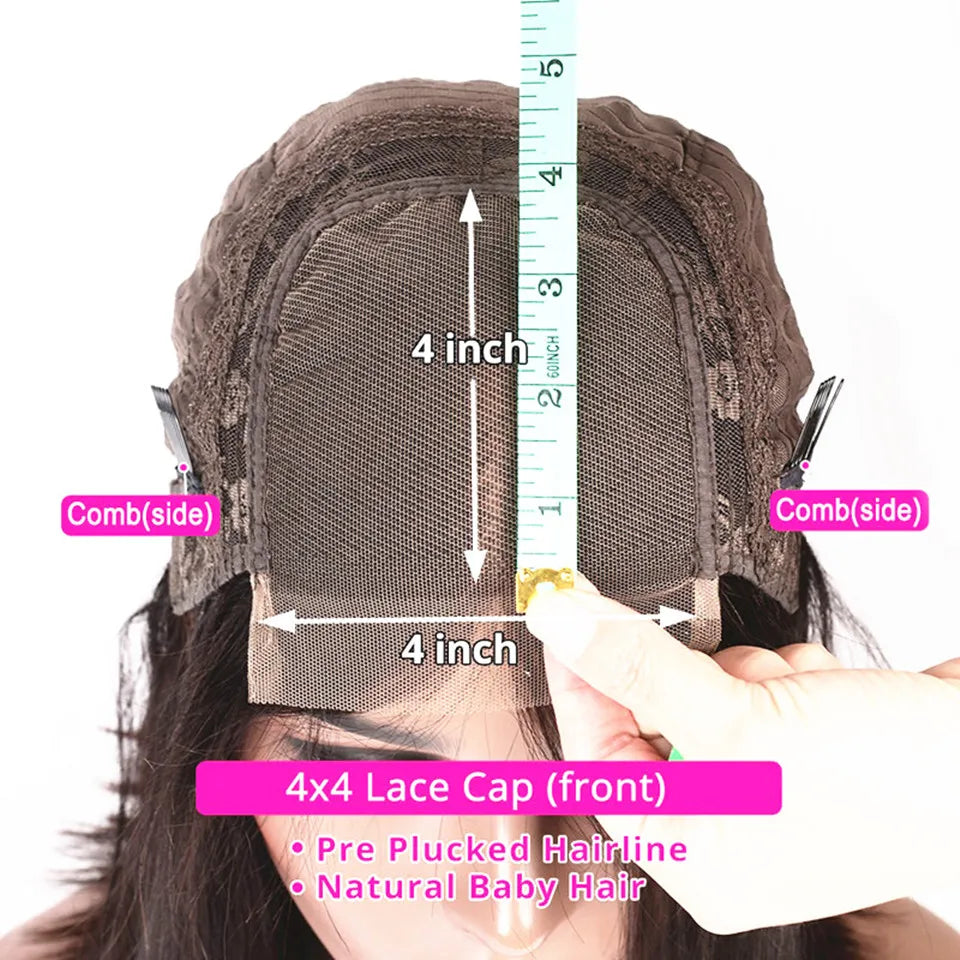 Dark Brown Highlight Short Bob 13x4 Lace Front Human Hair Wig With Bangs For Women Scalp Silk Top Closure Wig Brazilian Remy