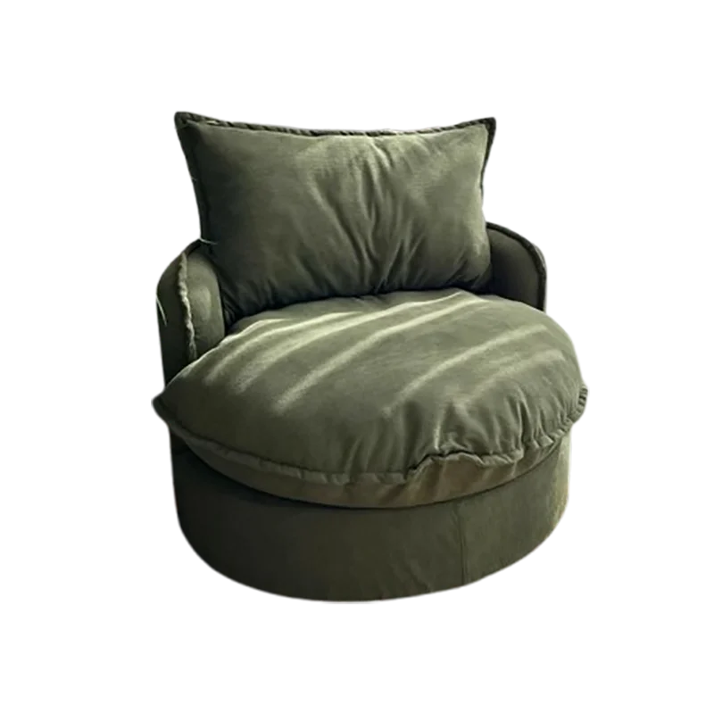 European Luxury Living Room Sofa – Upholstered Round Cute Eclectic Corner Sofa