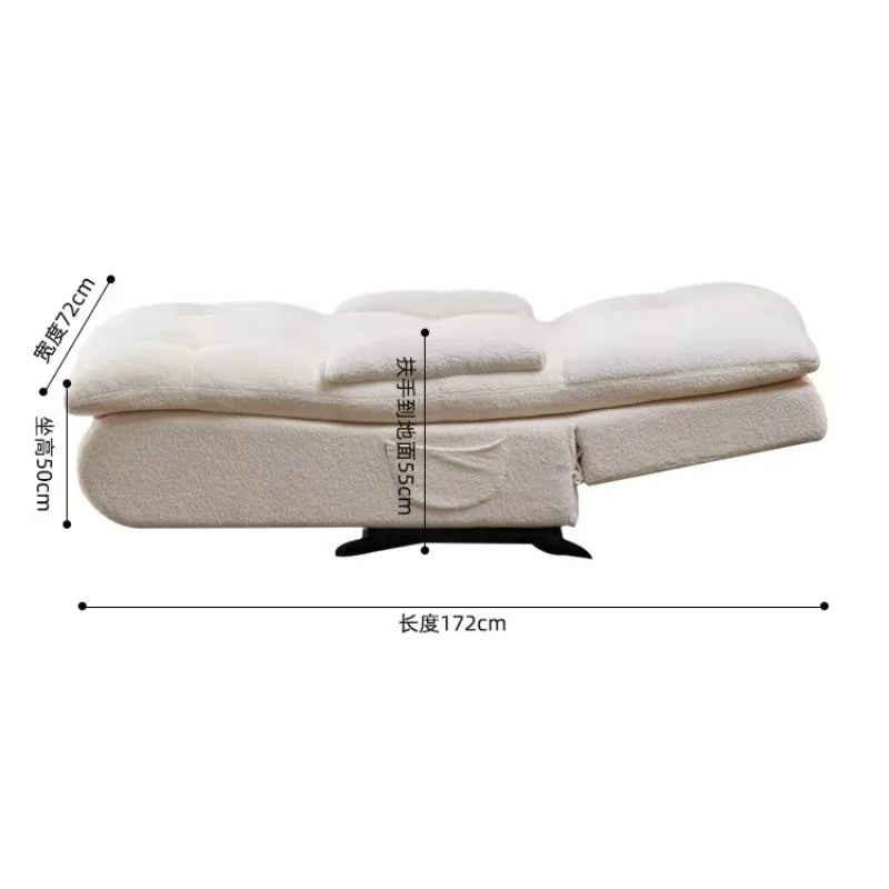 Italian Design Cushion Sofa – Comfortable Multifunctional Small Apartment Sleeper Sofa