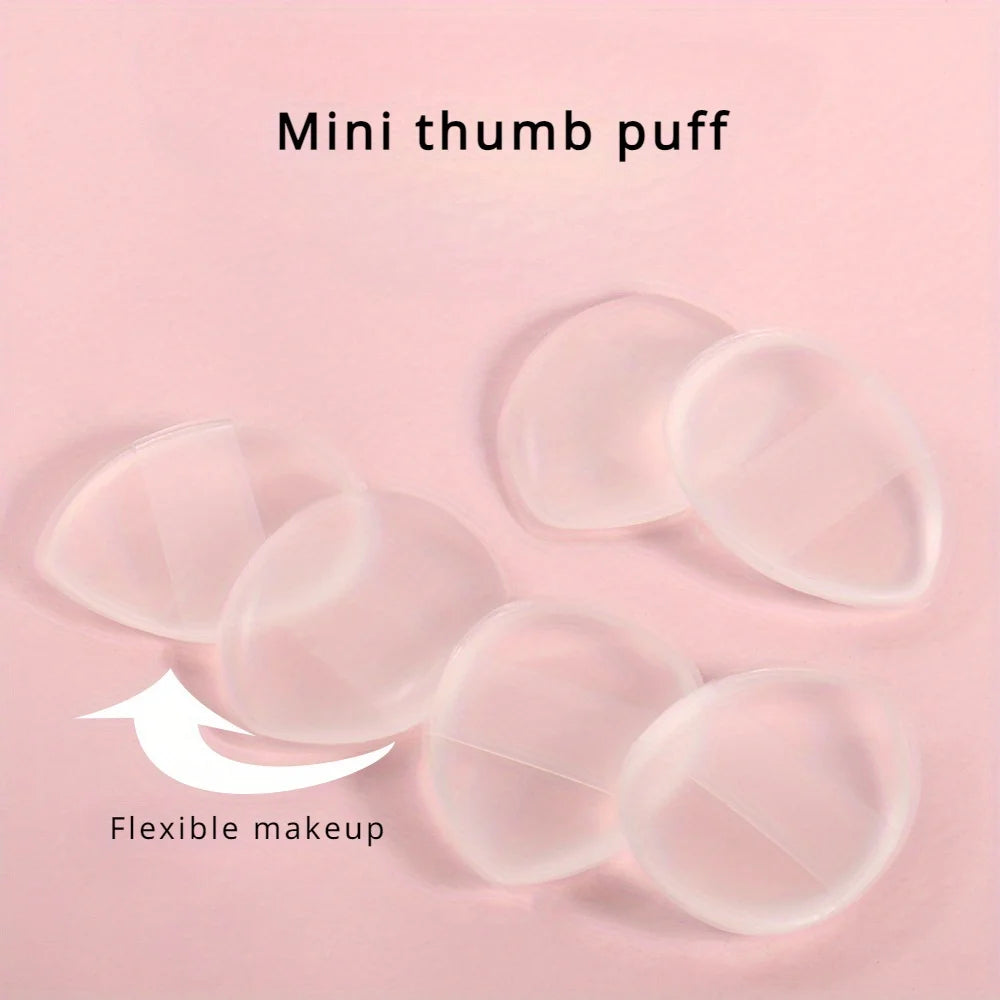 1/5 Pack Mini Silicone Fingertips - Reusable, Fragrance-Free Makeup Brushes for Foundation, Concealer and Powder