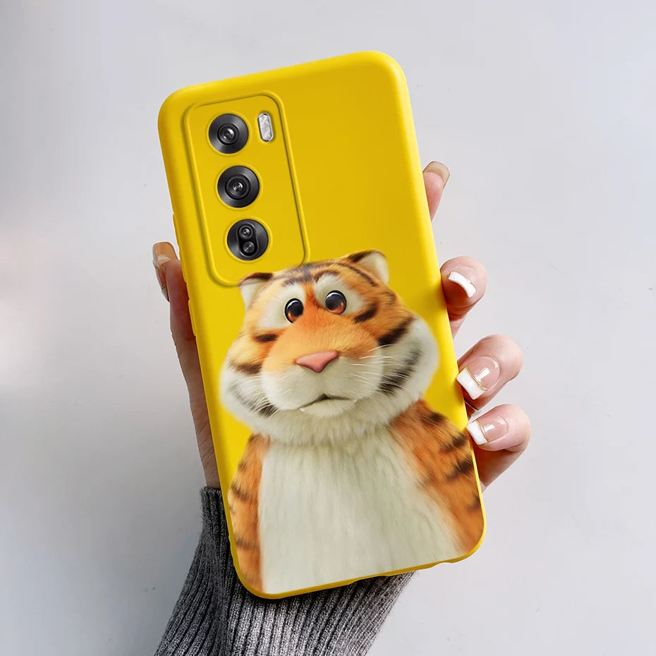 OPPO Reno 12 Pro 5G Phone Case – Cute Rabbit & Panda Soft Silicone Cover (CPH2629)