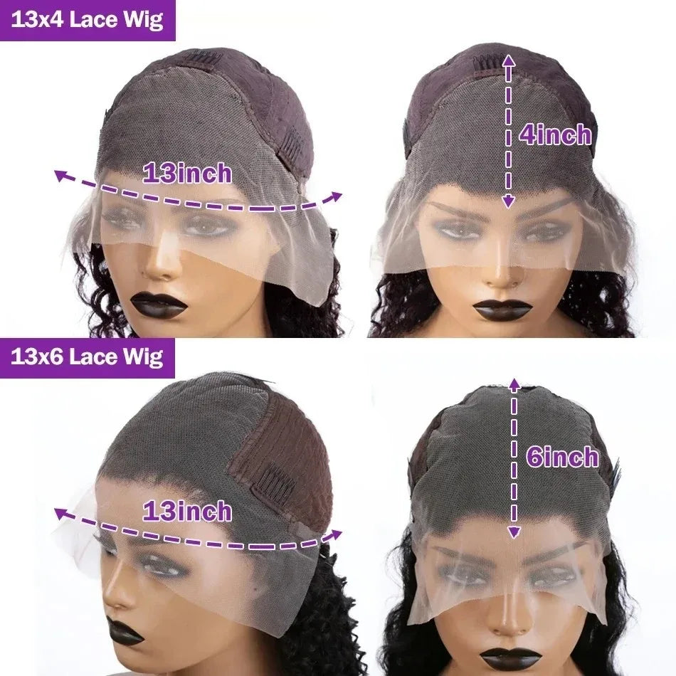 30 Inch Chocolate Brown Lace Front Wig 200% Density Straight HD transparent Lace Frontal Wigs Human Hair Pre Plucked For Women