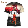 Cristiano Ronaldo 3D Print T-Shirt – Men's Oversized Breathable Soccer Tee