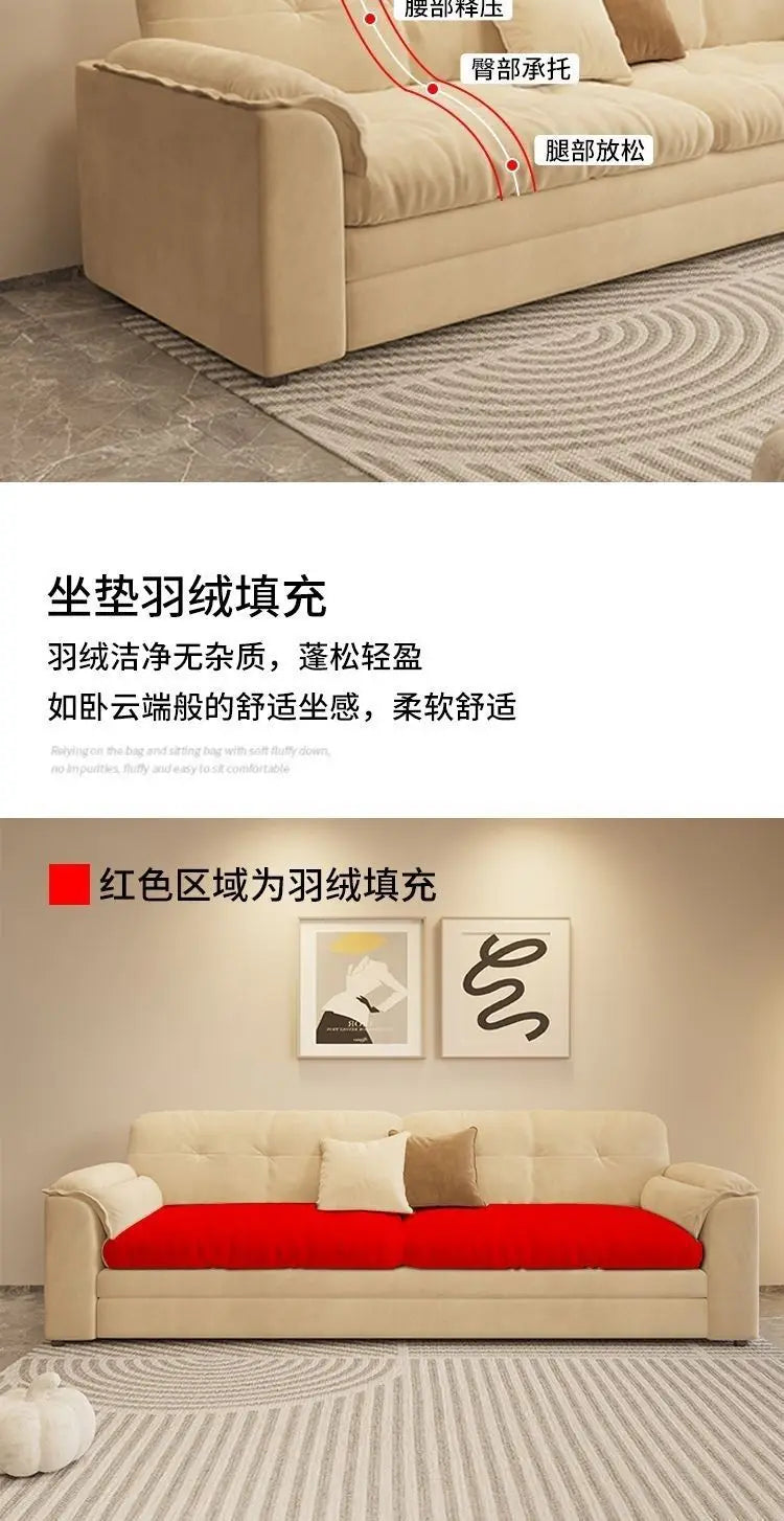 Lazy Relaxing Living Room Sofa – Comfortable Luxury Designer Minimalist Apartment Sofa