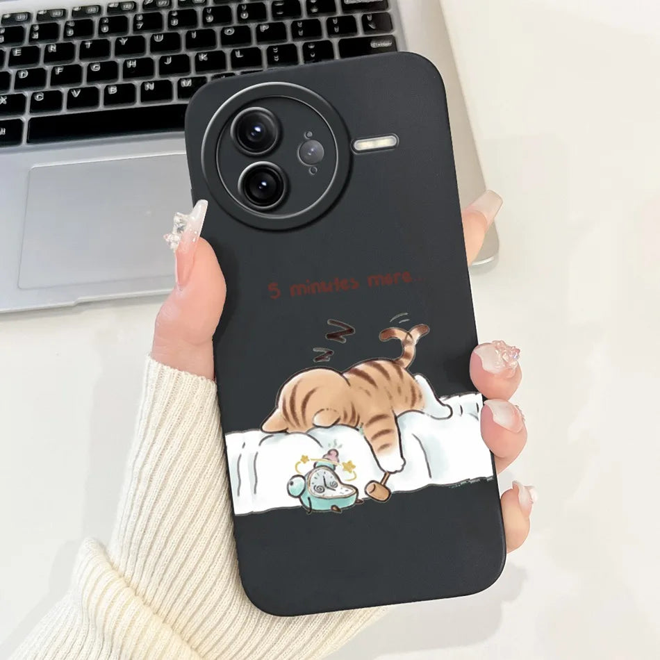 Xiaomi Poco F7 Ultra / F7 Pro Phone Case – Cute Cat & Panda Soft Silicone Shockproof Cover