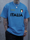 Italian Flag T-Shirt – Unisex Oversized Cotton Casual Summer Tee