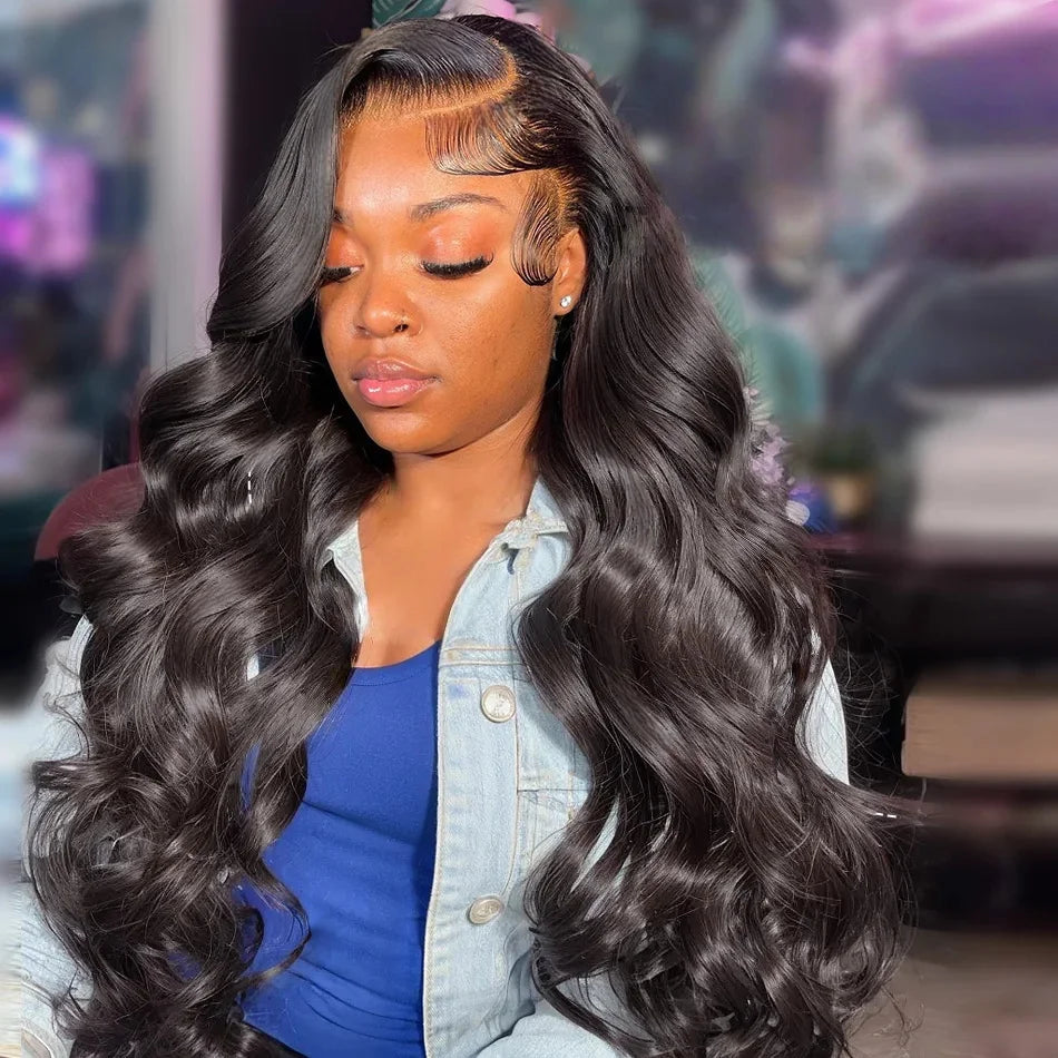 40 Inch Body Wave 13x4 13x6 HD Lace Frontal Wigs Human Hair 300 High Density Body Wave Lace Front Wig For Women Brazilian Hair