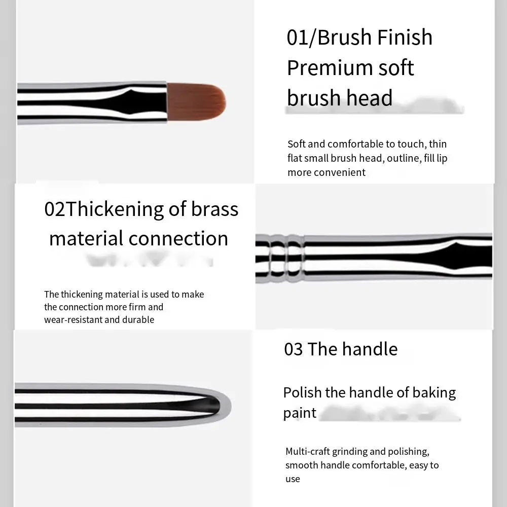 Lip Gloss & Lipstick Brush – Concealer & Lip Makeup Brush with Protective Cap