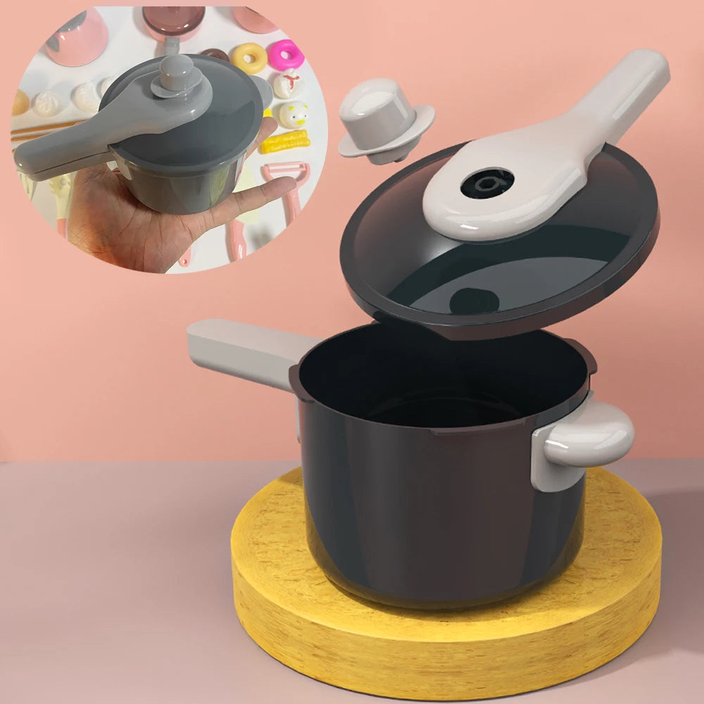 Kids Kitchen Toys Set – 92/69/59 Piece Play Kitchen Accessories with Pots, Pretend Food & Cooking Toys for Toddlers