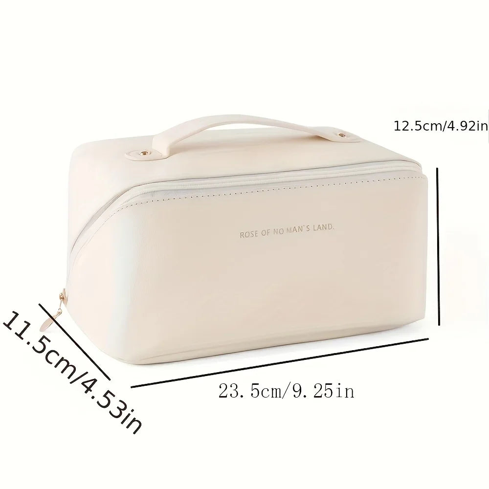 Women  Luxury Large Capacity Cosmetic  Bag Lady Box Travel Makeup Zipper Toiletries Organizer