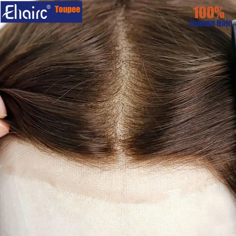 90% Ultra Men Capillary Prosthesis Full Lace Base Wig Man soft and Comfortable Men's Wigs Breathable Men's Capillary Prosthesis