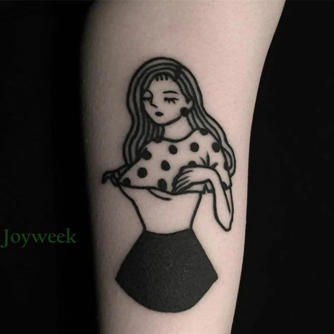 Anime Fire Flame Temporary Tattoo – Waterproof Flash Tattoo for Kids, Men & Women