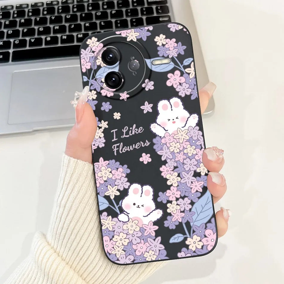 Xiaomi Poco F7 Ultra / F7 Pro Phone Case – Cute Cat & Panda Soft Silicone Shockproof Cover