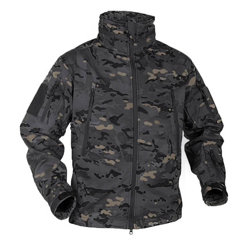 Winter Military Tactical Fleece Jacket – Men's Waterproof Camouflage Windbreaker