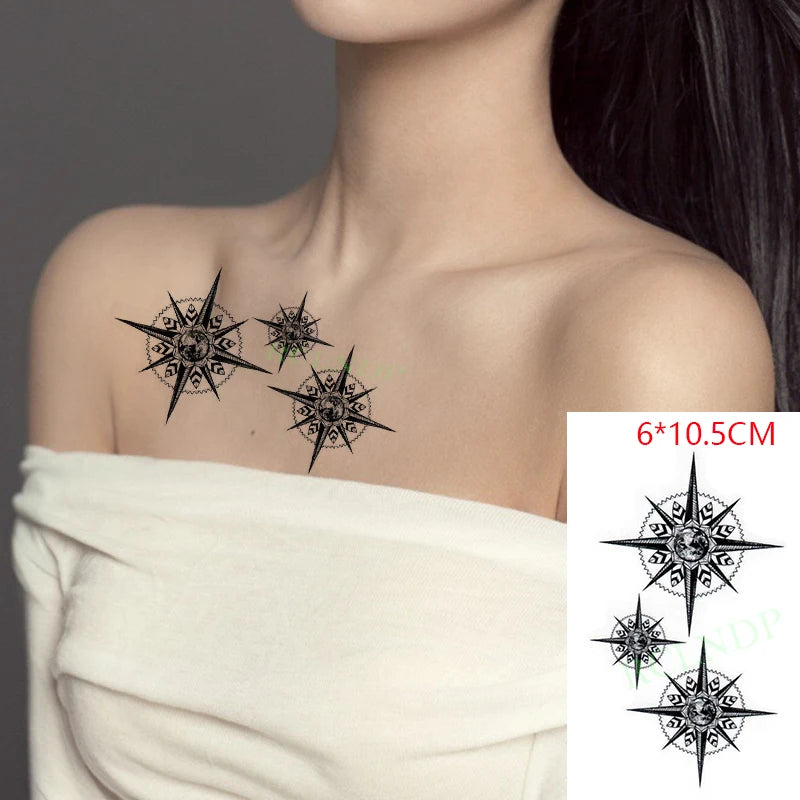 Anime Fire Flame Temporary Tattoo – Waterproof Flash Tattoo for Kids, Men & Women
