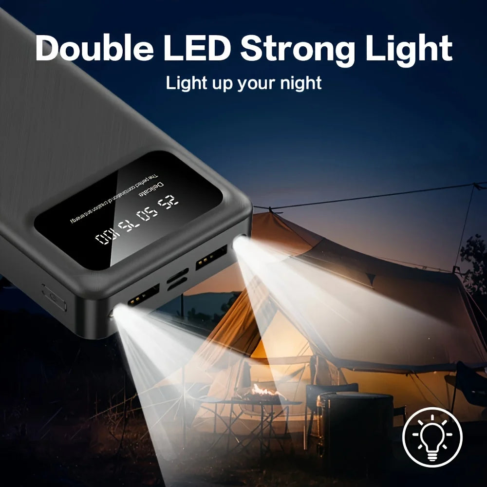 Power Bank 50000mAh Large Capacity External Battery USB Fast Charging LED Display Portable Phone Charger For iphone and Xiaomi