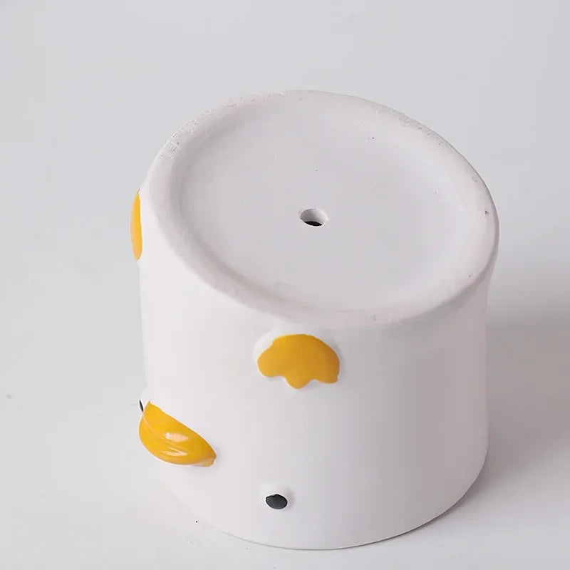 Cartoon Animal Succulent Planter | Cute Ceramic Flower Pot | Desktop Home Decor | 9×9cm